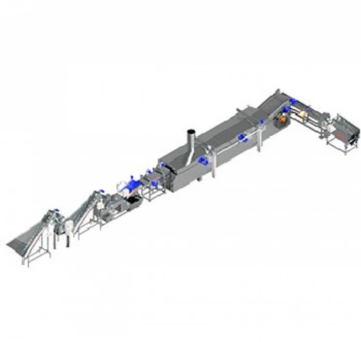 linha contínua de pururuca frita