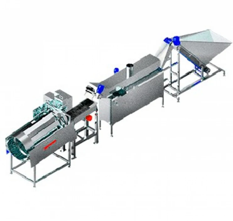 linha contínua para batata pré frita congelada