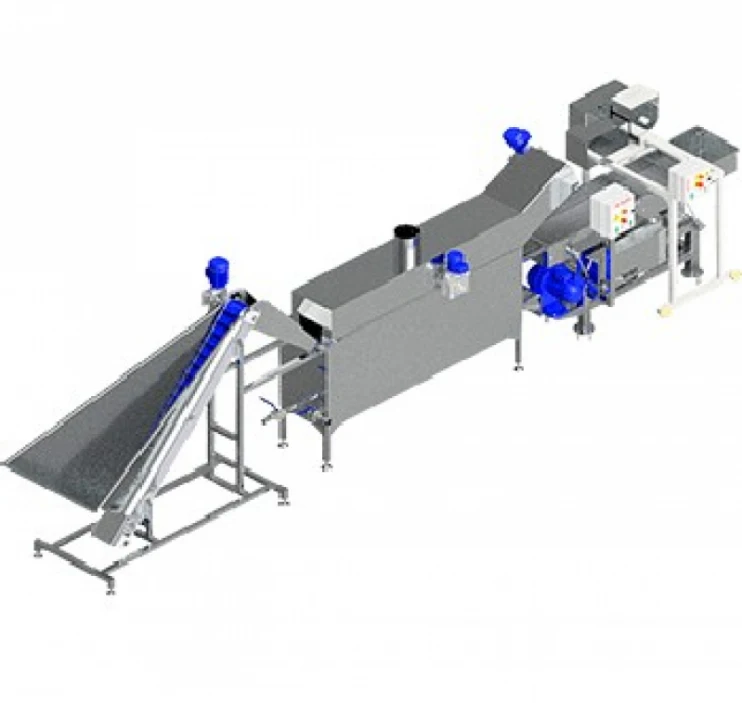 linha contínua para salgadinhos de trigo